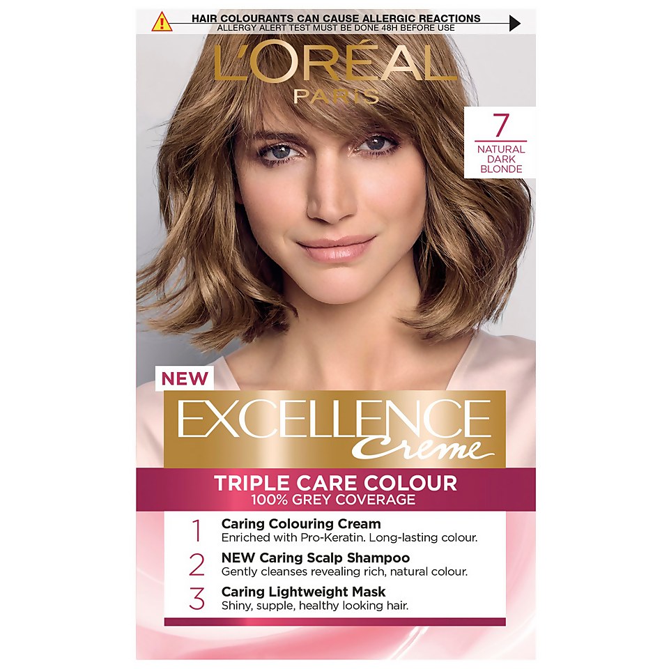 L'Oréal Paris Excellence Crème Permanent Hair Dye - 7 Natural Dark Blonde