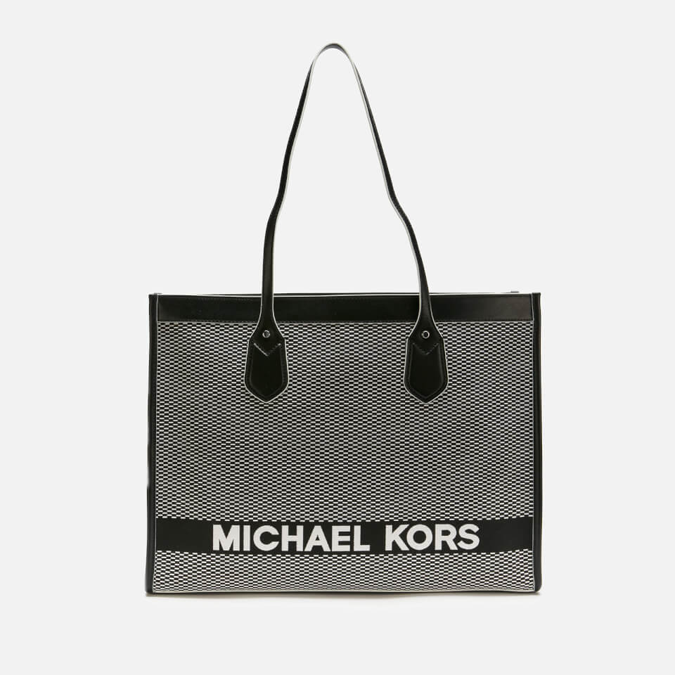MICHAEL MICHAEL KORS Women's Bay Large Tote Bag - Black/White