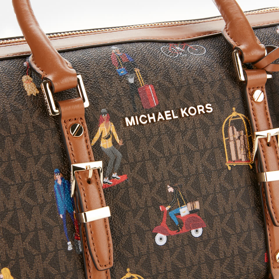 Michael michael kors bedford sales travel medium duffel satchel