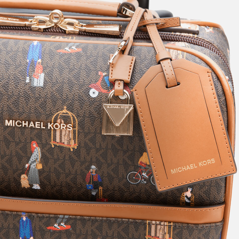 MICHAEL MICHAEL KORS Women s Bedford Travel Xl Spinner Case Brown Multi