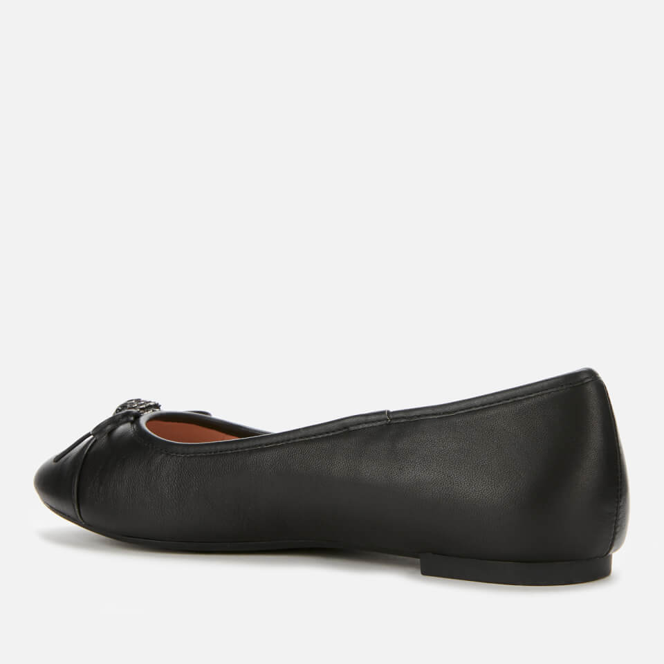 Kurt Geiger London Women s Esme Leather Ballet Flats Black Allsole