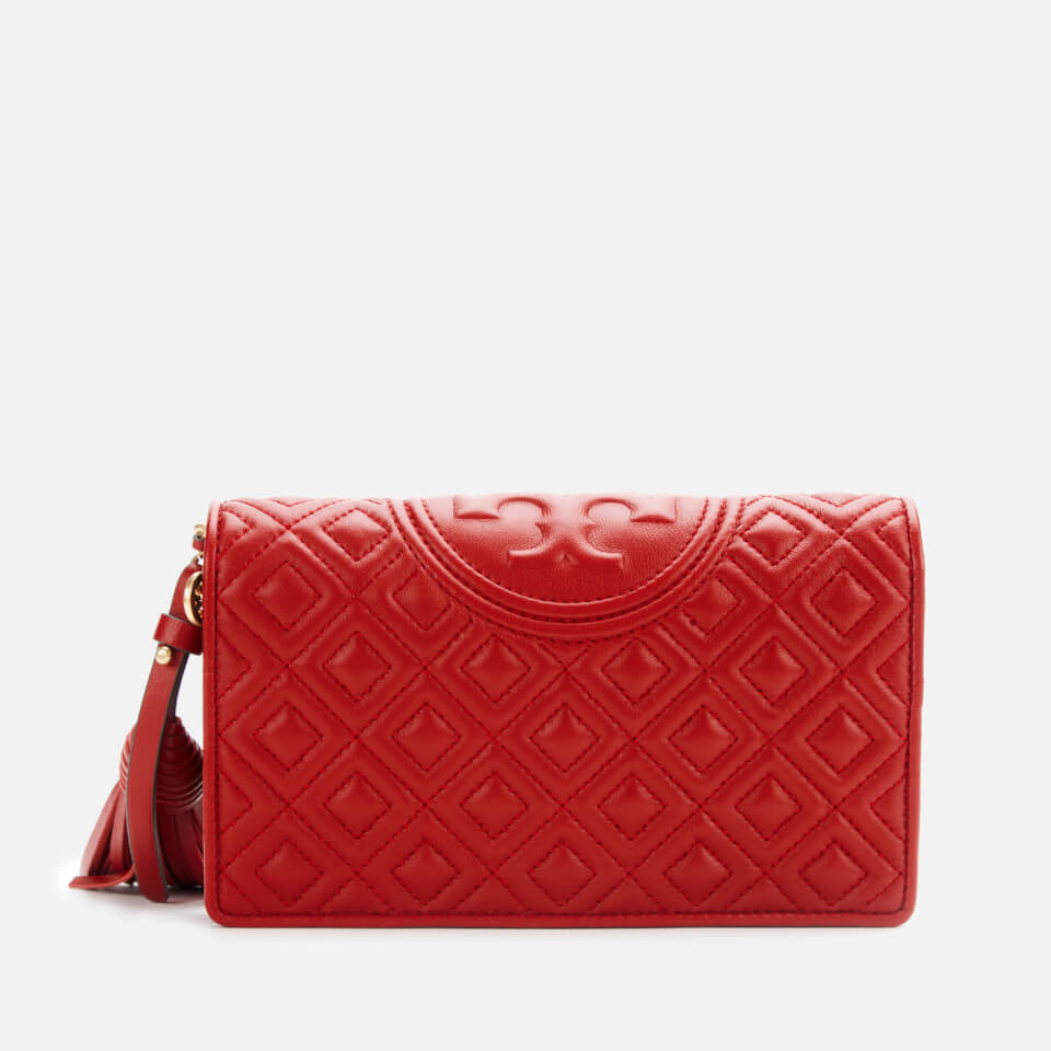 Tory Burch Women's Fleming Wallet Cross Body Bag - Red Apple