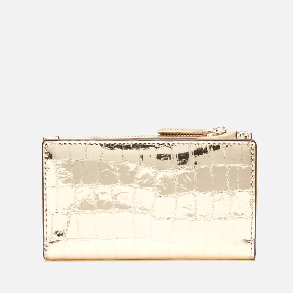 Kate Spade New York Women's Sylvia Croc Small Wallet - Gold