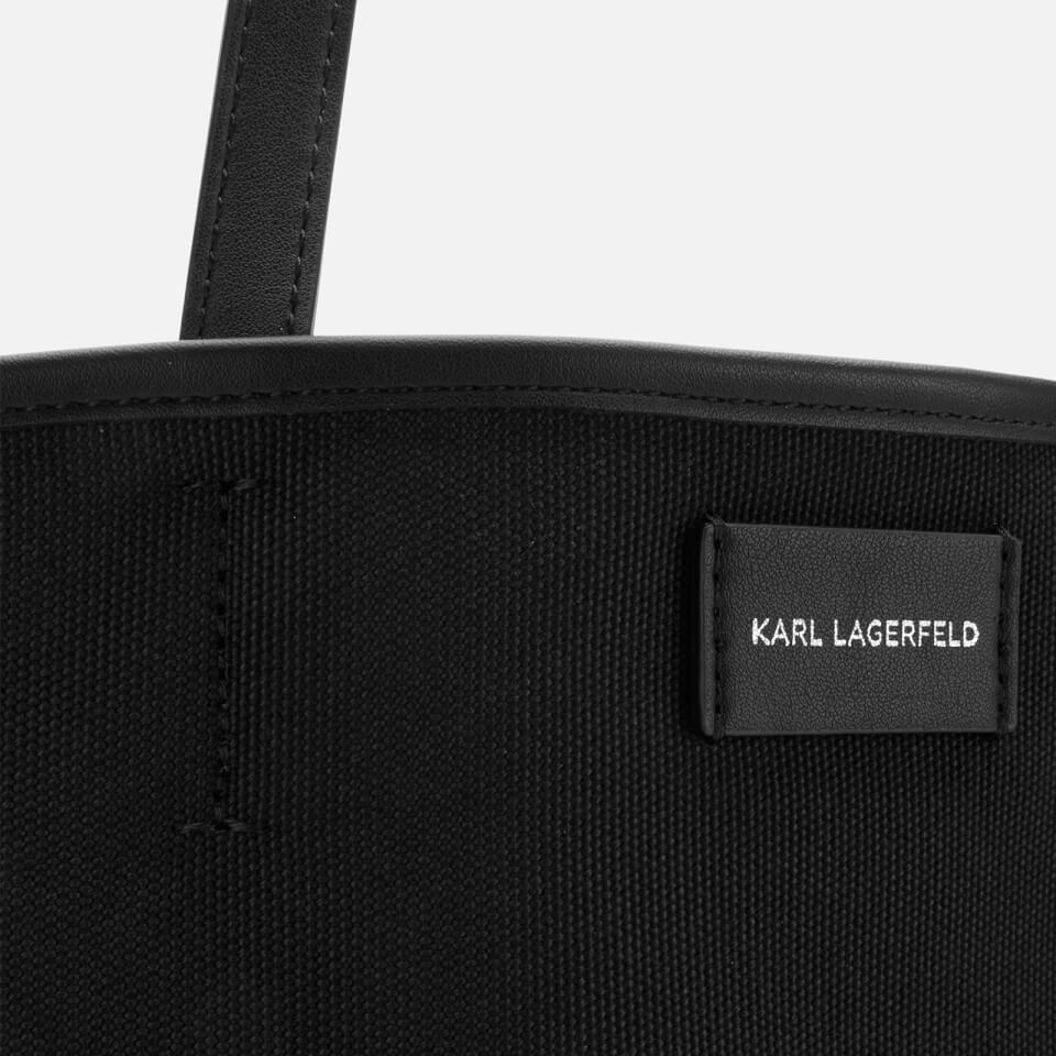Karl Lagerfeld Legend Collection Women's Karl Legend Canvas Tote Bag - Black
