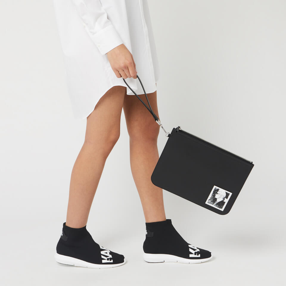 Karl Lagerfeld Legend Collection Women's Karl Legend Luxury Clutch Bag - Black