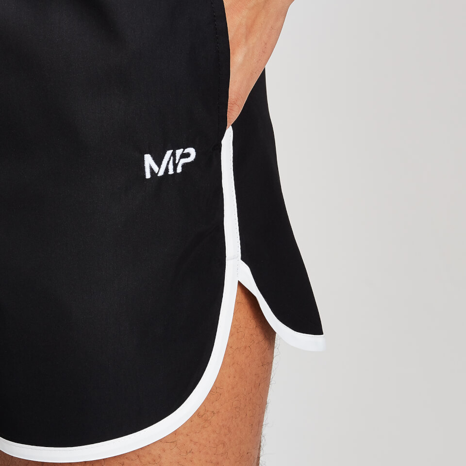 MP Men's Contrast Binding Swim Shorts - Black