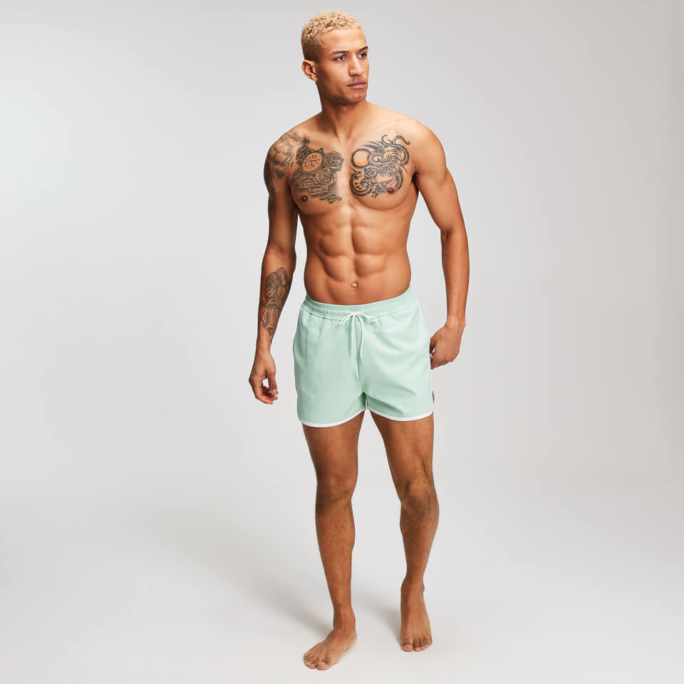 MP Men's Contrast Binding Swim Shorts - Mint