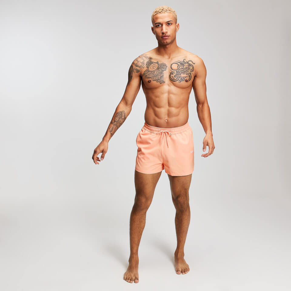 MP Men's Contrast Stitch Swim Shorts - Canteloupe