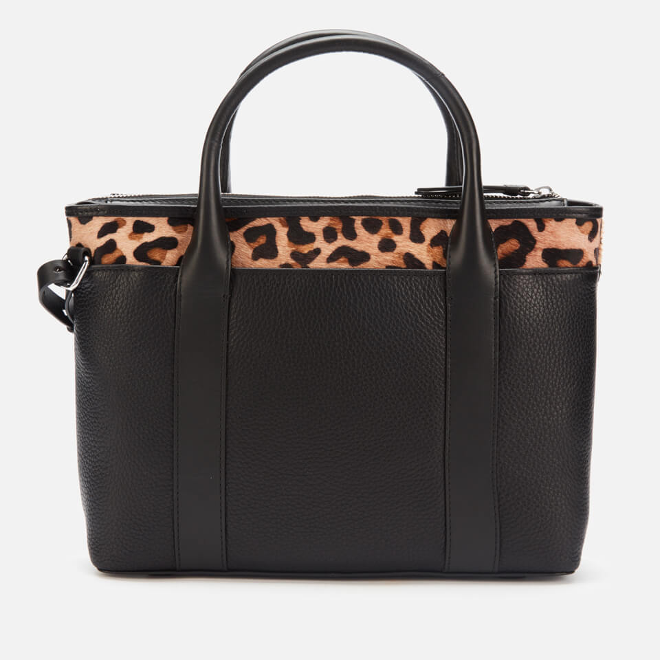 Radley Women's Maples Place Faux Leopard Medium Ziptop Multiway Bag - Black