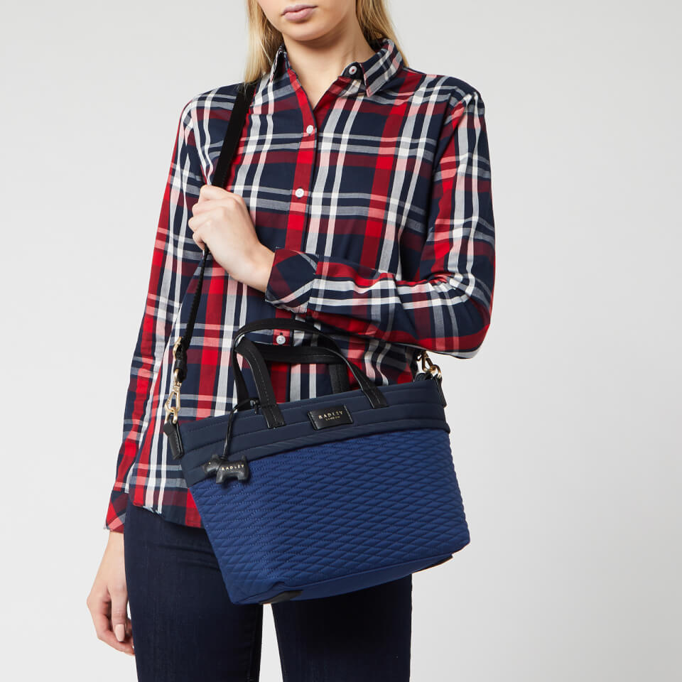 Radley Women's Penton Mews Colour Block Medium Ziptop Grab Multiway Bag - Sapphire