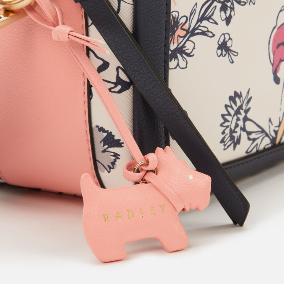 Radley Women's Sketchy Floral Small Ziptop Cross Body Bag - Bright White