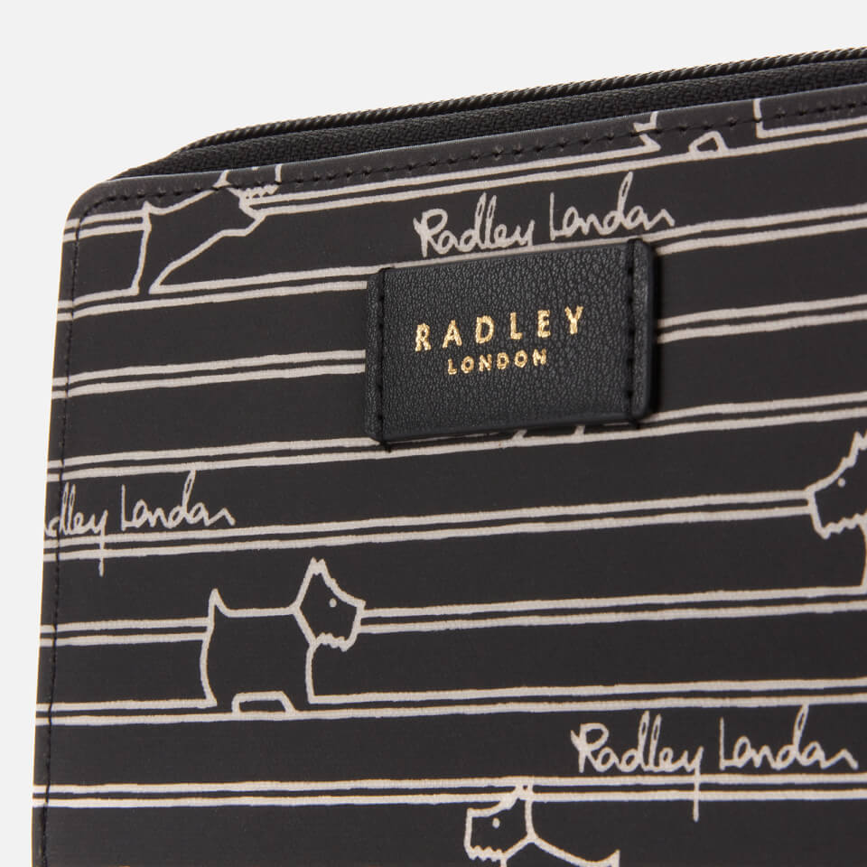 Radley Women's Radley Stripe Medium Zip Around Purse - Black