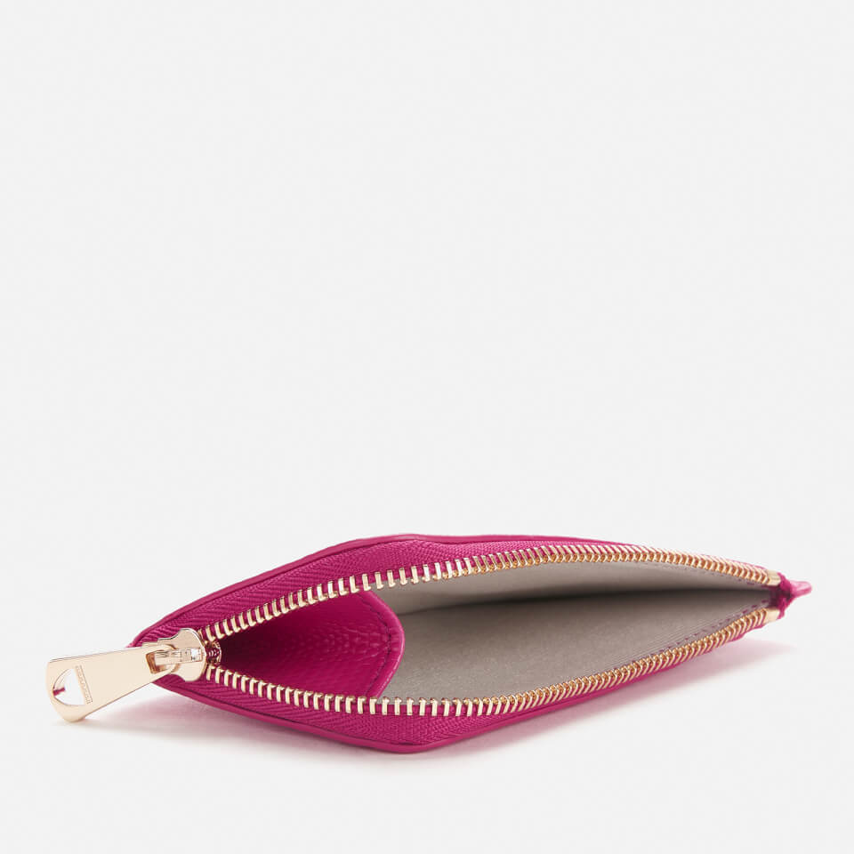 Aspinal of London Women's Small Zip Coin Purse - Penelope Pink