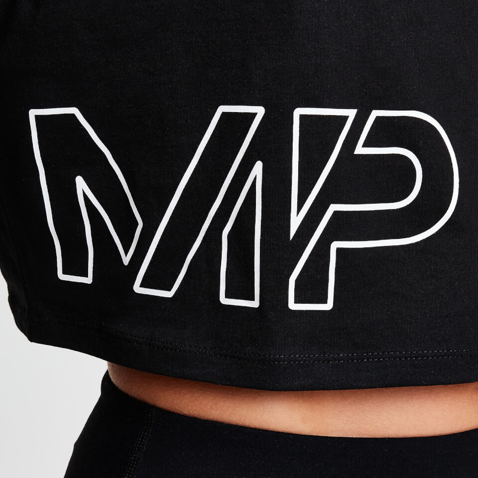 MP Women's Power Cropped T-Shirt - Black
