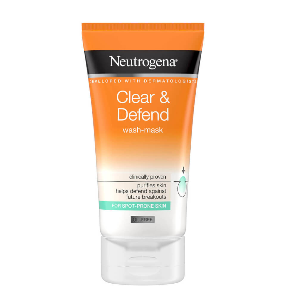 Neutrogena Clear and Defend 1% Salicylic Acid 2-in-1 Wash-Mask 150ml