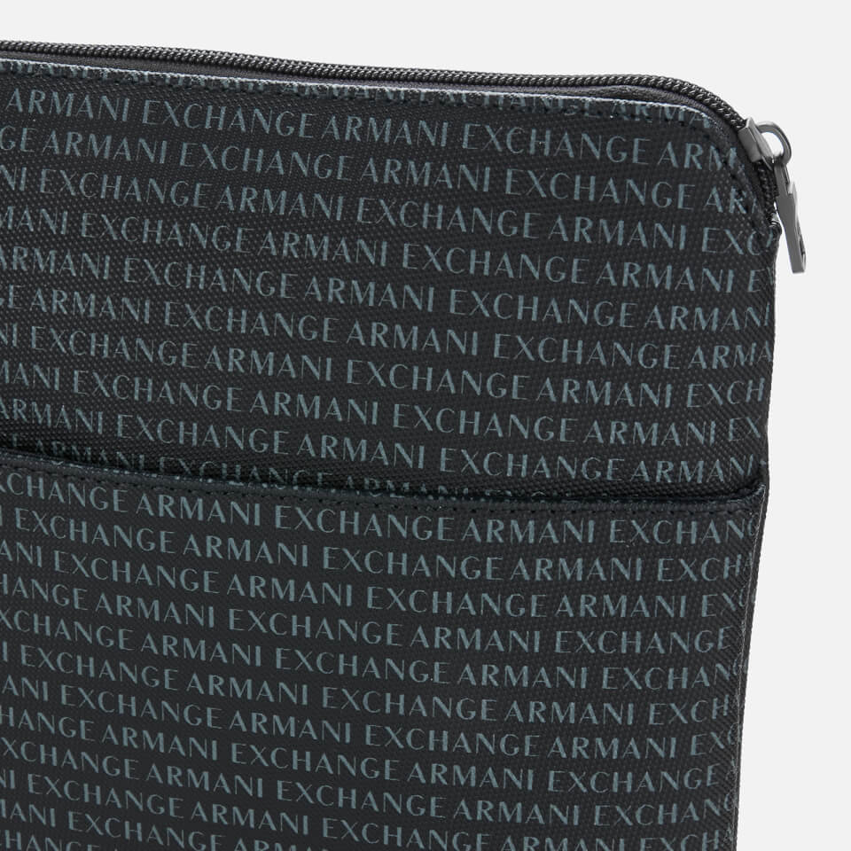 Armani Exchange Men's All Over Print Cross Body Bag - Navy