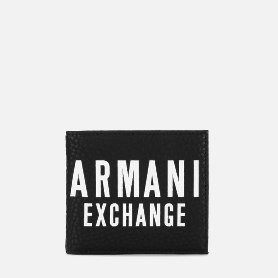 Armani Exchange Men's Bifold Wallet with Credit Card Holder - Nero