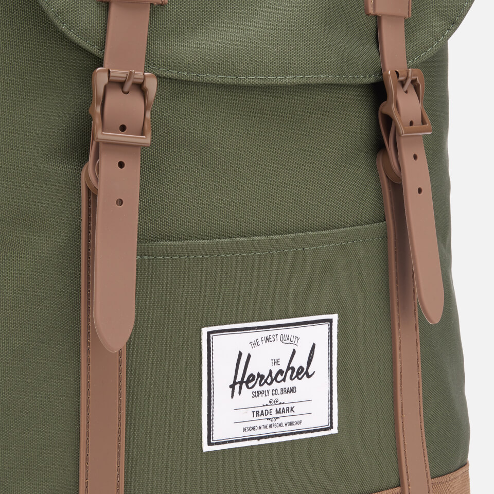 Herschel Supply Co. Men's Retreat Back Pack - Dark Olive/Saddle Brown