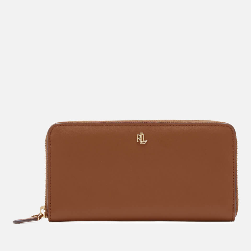 Lauren Ralph Lauren Women's Zip Large Continental Wallet - Lauren Tan/Monarch Orange