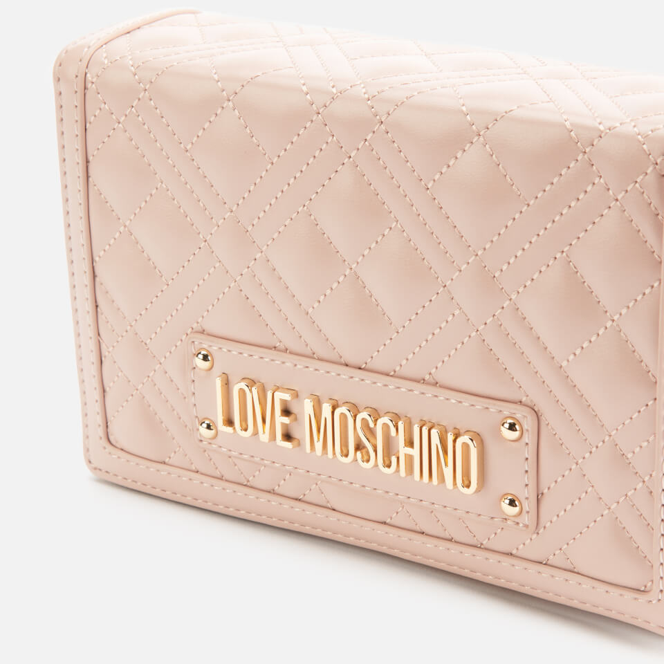 Love Moschino Women's Quilted Crossbody Bag - Pink