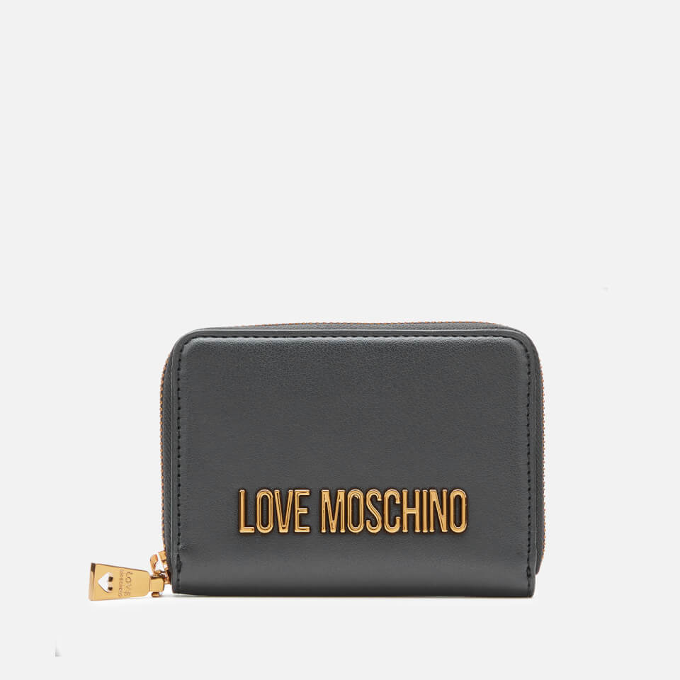 Love Moschino Women's Small Zip Around Purse - Black