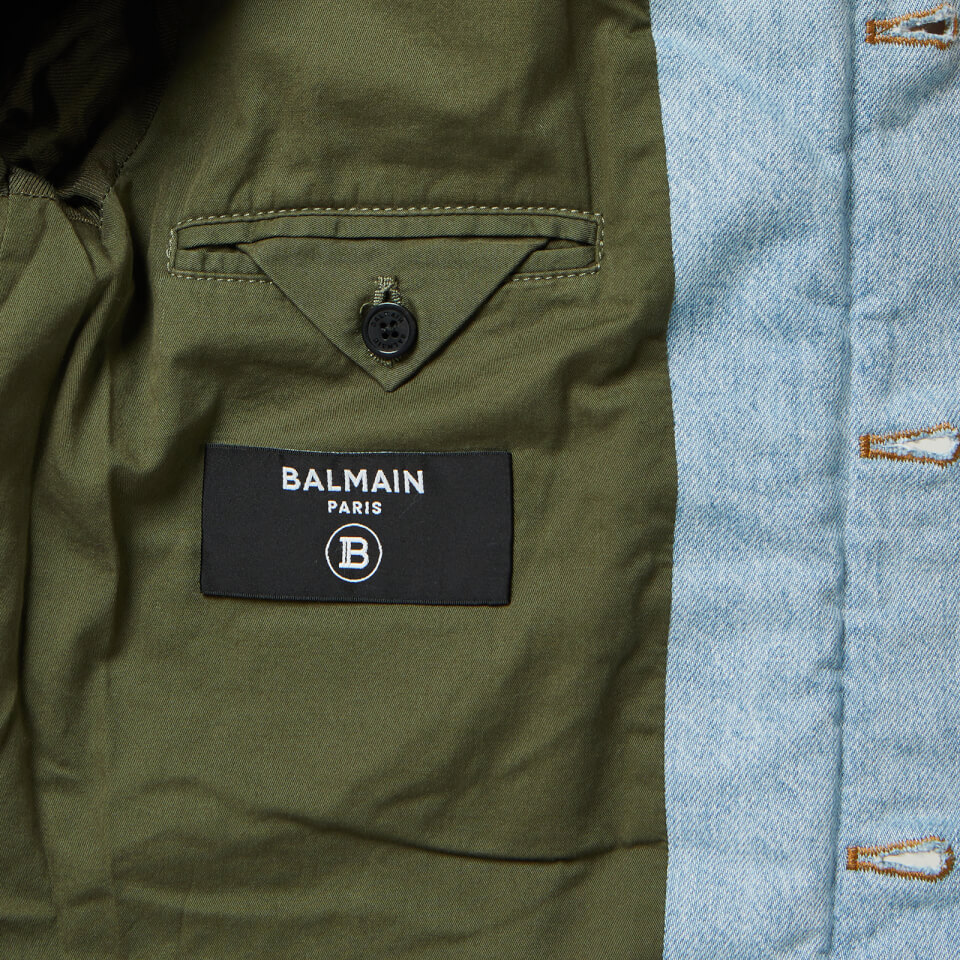 【関税込み】Balmain カーキ クロップド ジャケット BALMAIN - BALMAIN バルマン 15AW アドニスバラン ダブル