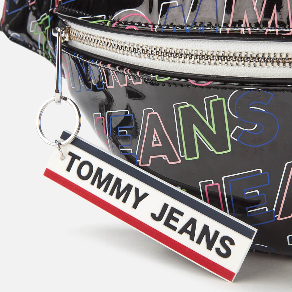 Tommy Jeans Women's Logo Tape Hip Bag - Black Print