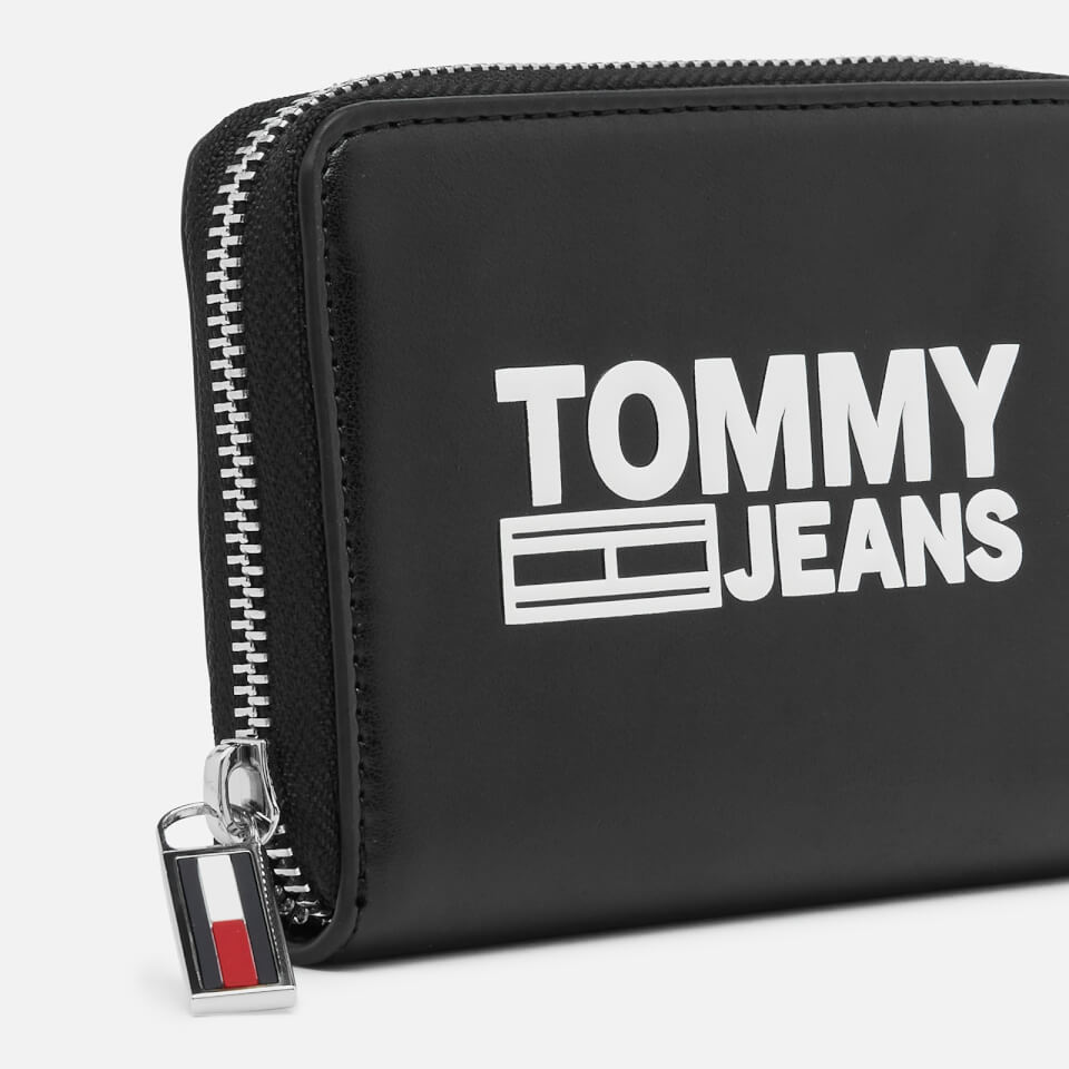 Tommy Jeans Women's Texture Small Zip Around Wallet - Black