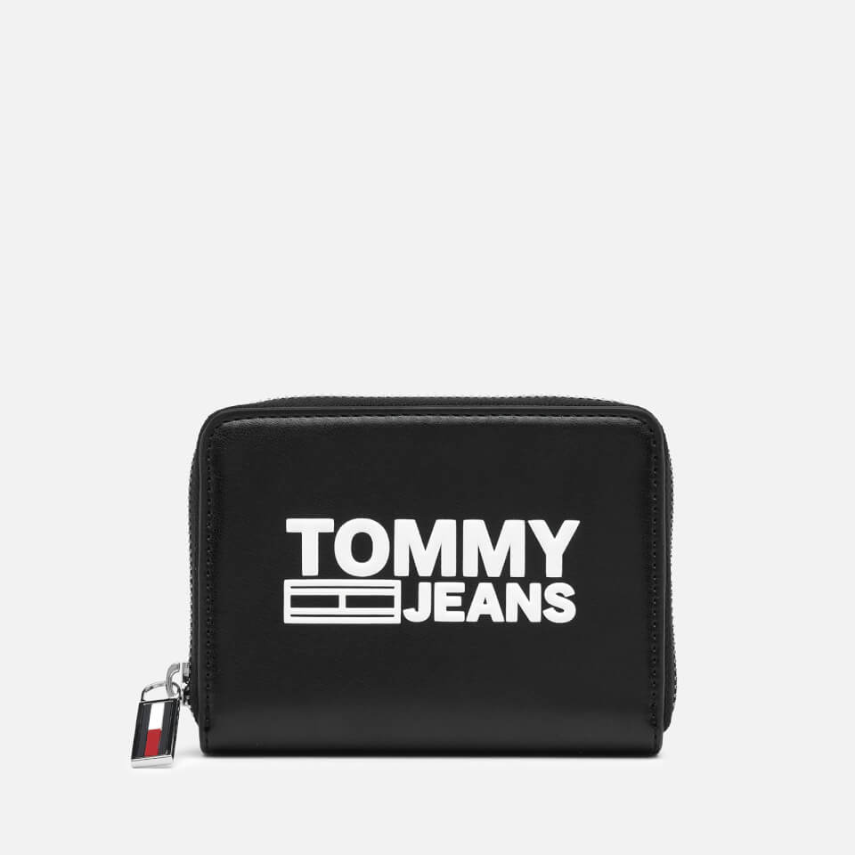 Tommy Jeans Women's Texture Small Zip Around Wallet - Black