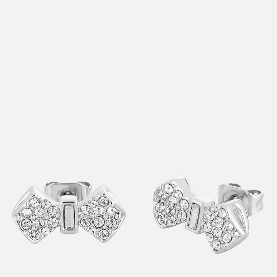 Ted Baker Women's Sersi Solitaire Pave Bow Earrings - Silver