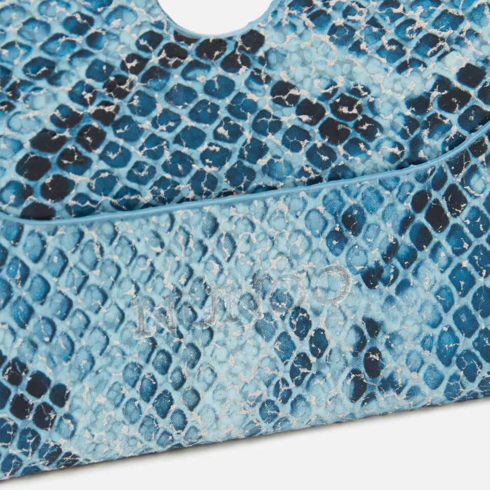 Núnoo Women's Carla Snake Wallet - Blue