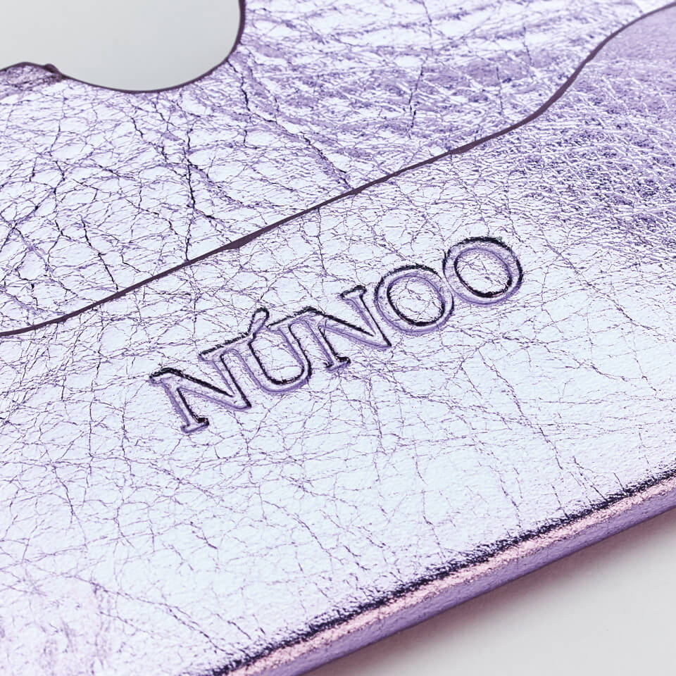 Núnoo Women's Carla Metallic Card Holder - Purple