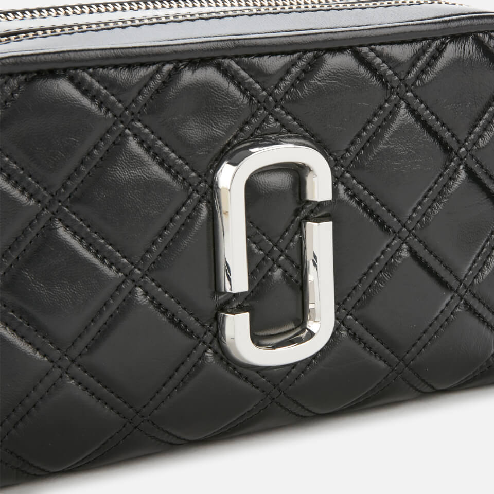 Marc Jacobs The Softshot 21 Quilted With Pearls Crossbody Cross Body  Handbags in Black