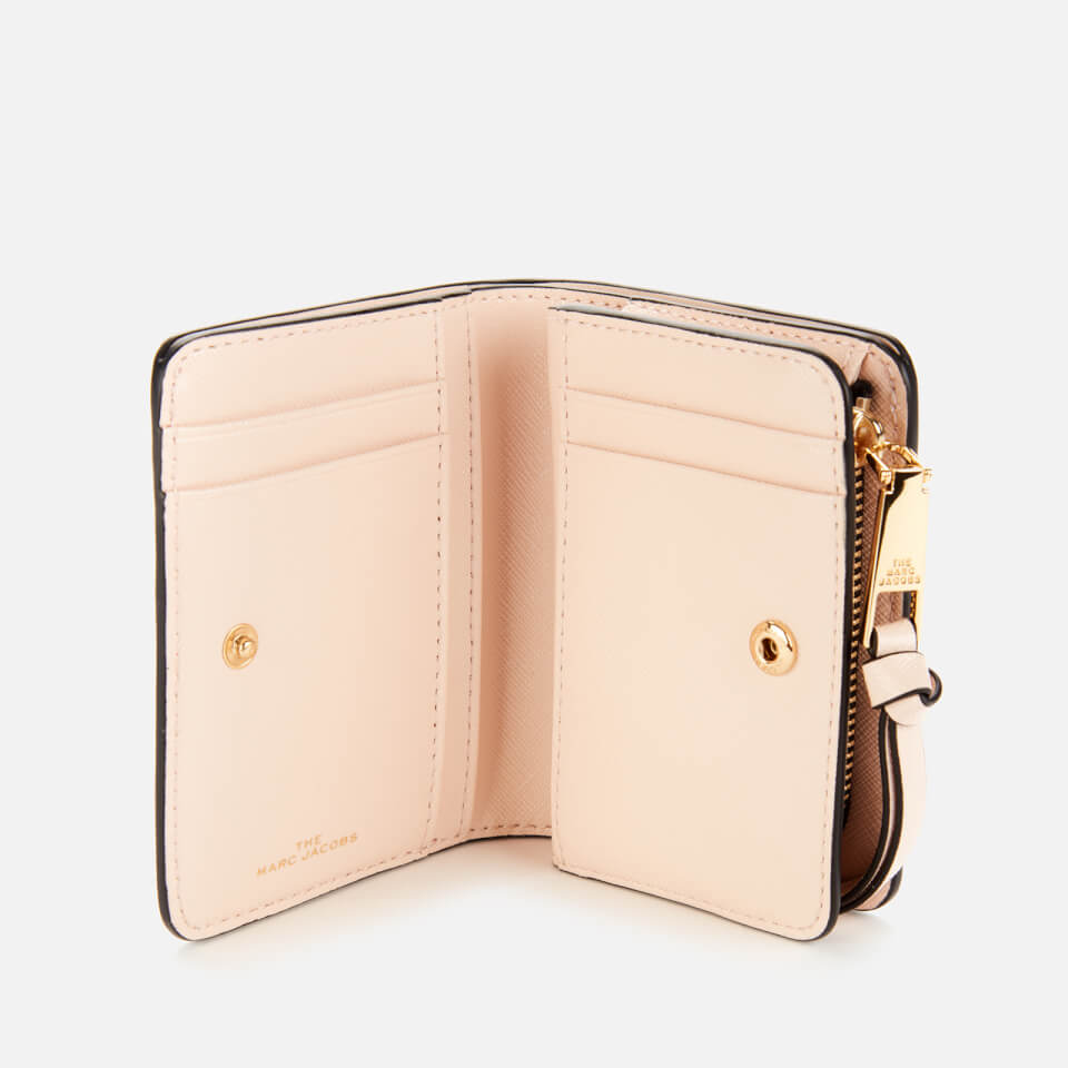 Marc Jacobs Women's Snapshot Mini Compact Wallet - Powder Pink Multi