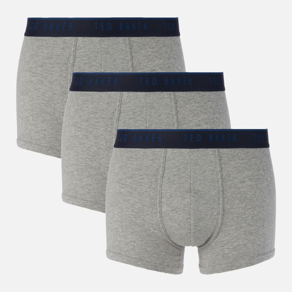Ted Baker Men's 3 Pack Trunk Boxer Shorts - Grey Heather