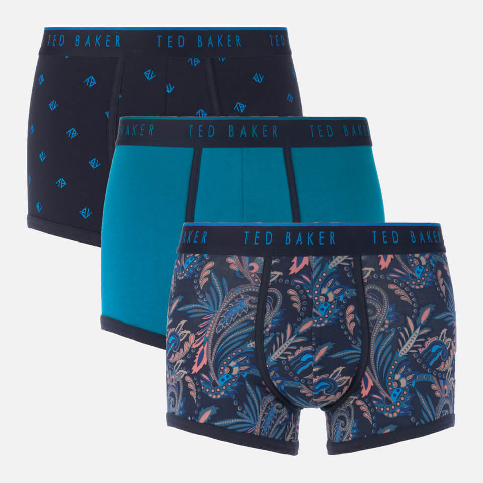 Ted Baker Men's 3 Pack Trunk Boxer Shorts - Wyatt2/Turkish Tile/Turkish Tile TB