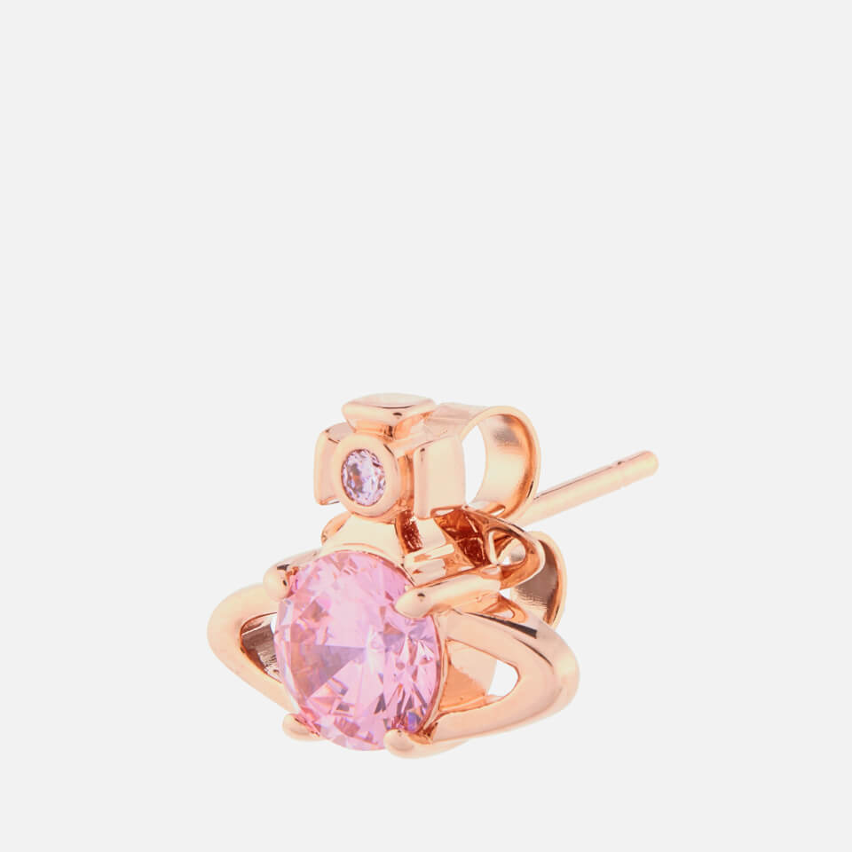 Vivienne Westwood Women's Reina Earrings - Pink Gold Pink CZ
