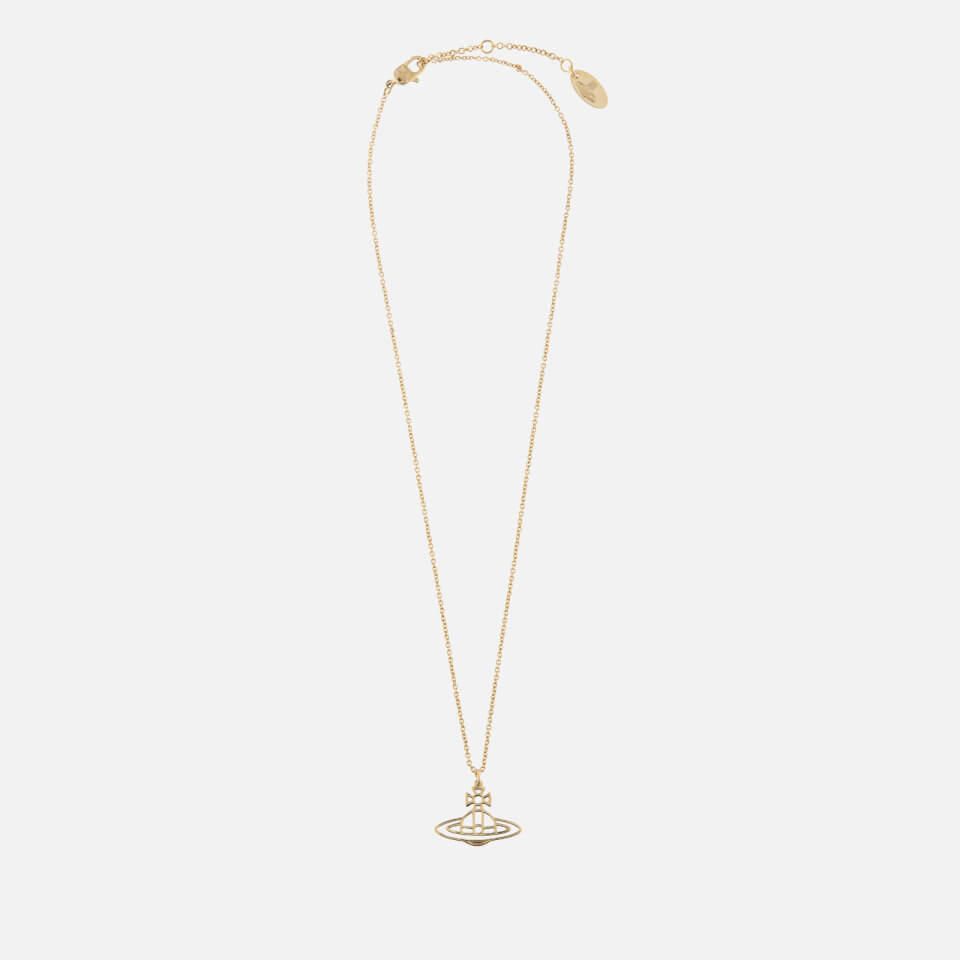 Vivienne Westwood Women's Thin Lines Short Flat Orb Pendant - Gold