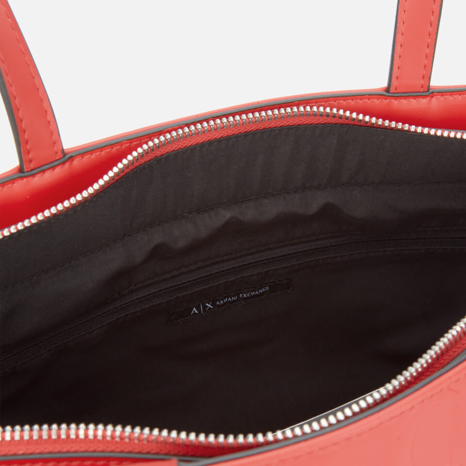 Armani Exchange Women's Shopping Tote Bag - Red