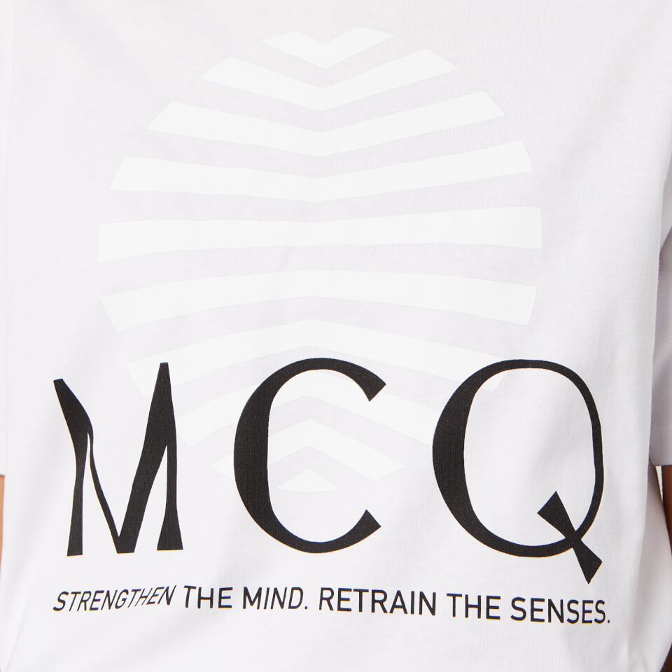 McQ Alexander McQueen Women's Boyfriend Logo T-Shirt - Optic White - XS |  Coggles