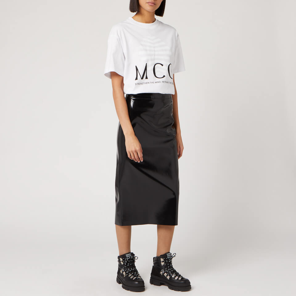 McQ Alexander McQueen Women's Boyfriend Logo T-Shirt - Optic