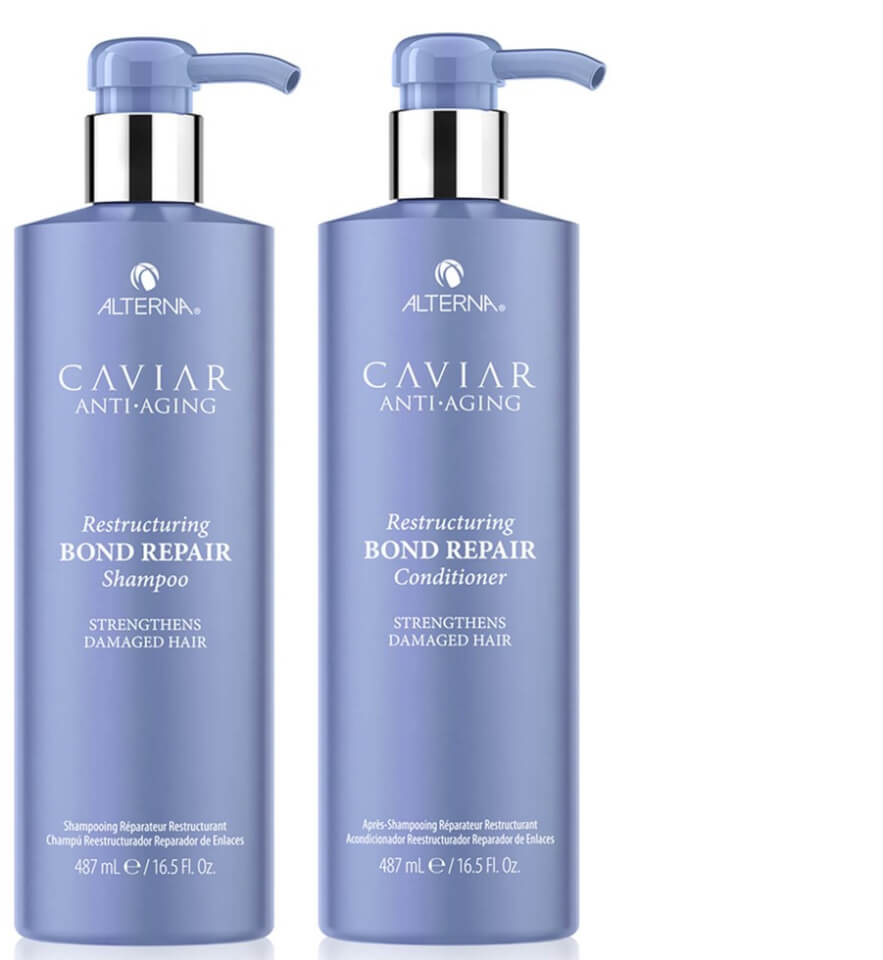Alterna Caviar Anti-Ageing Restructuring Bond Repair Shampoo and Conditioner 16.5 oz