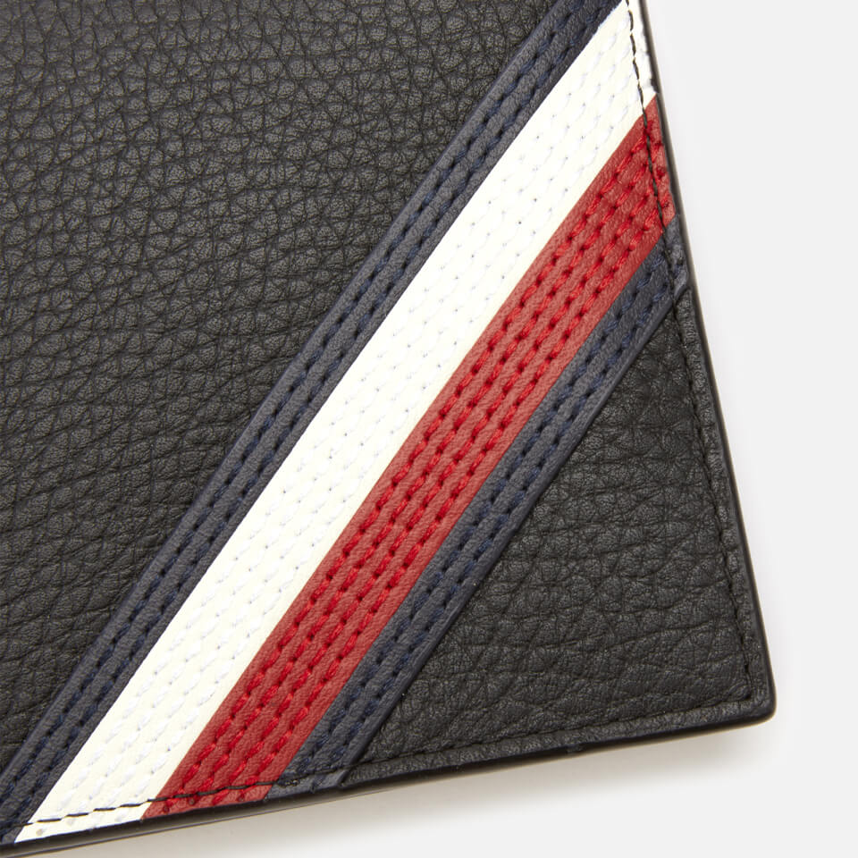 Tommy Hilfiger Men's Downtown Flap and Coin Wallet - Black