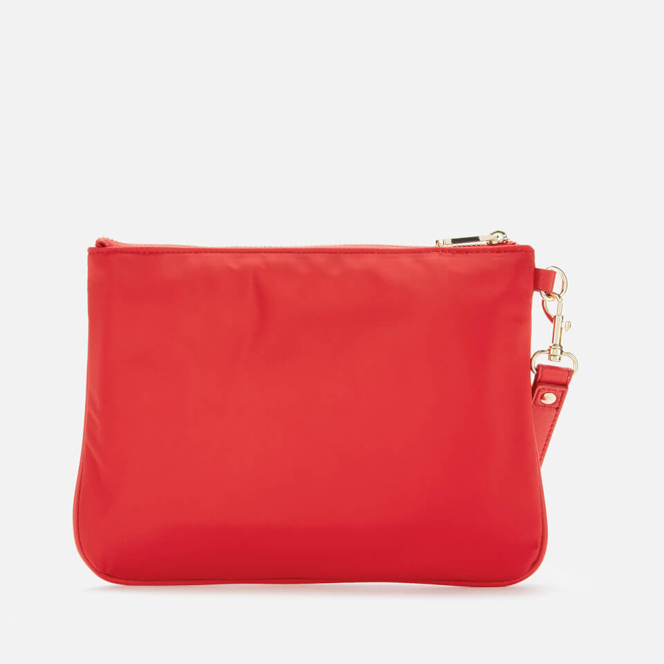 Guess Women's Did I Say 90s? Flat Top Zip Pouch - Red