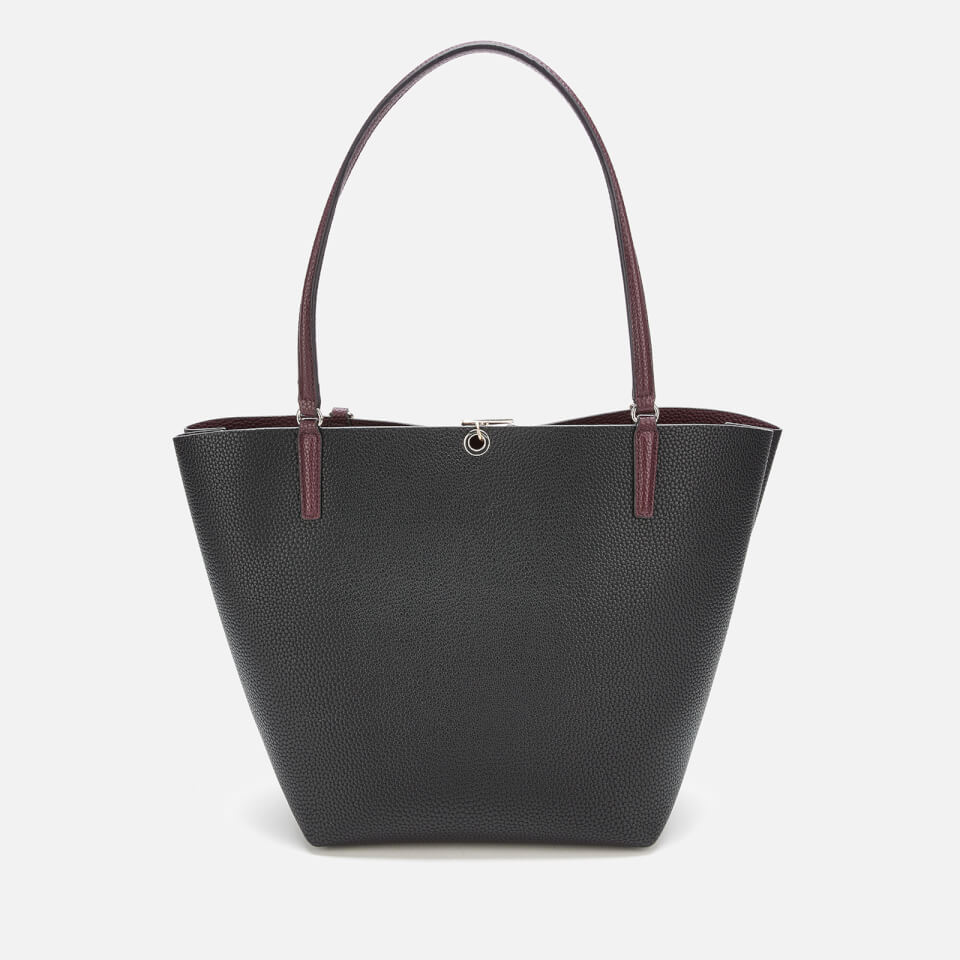 Guess Women's Alby Toggle Tote Bag - Black/Burgundy