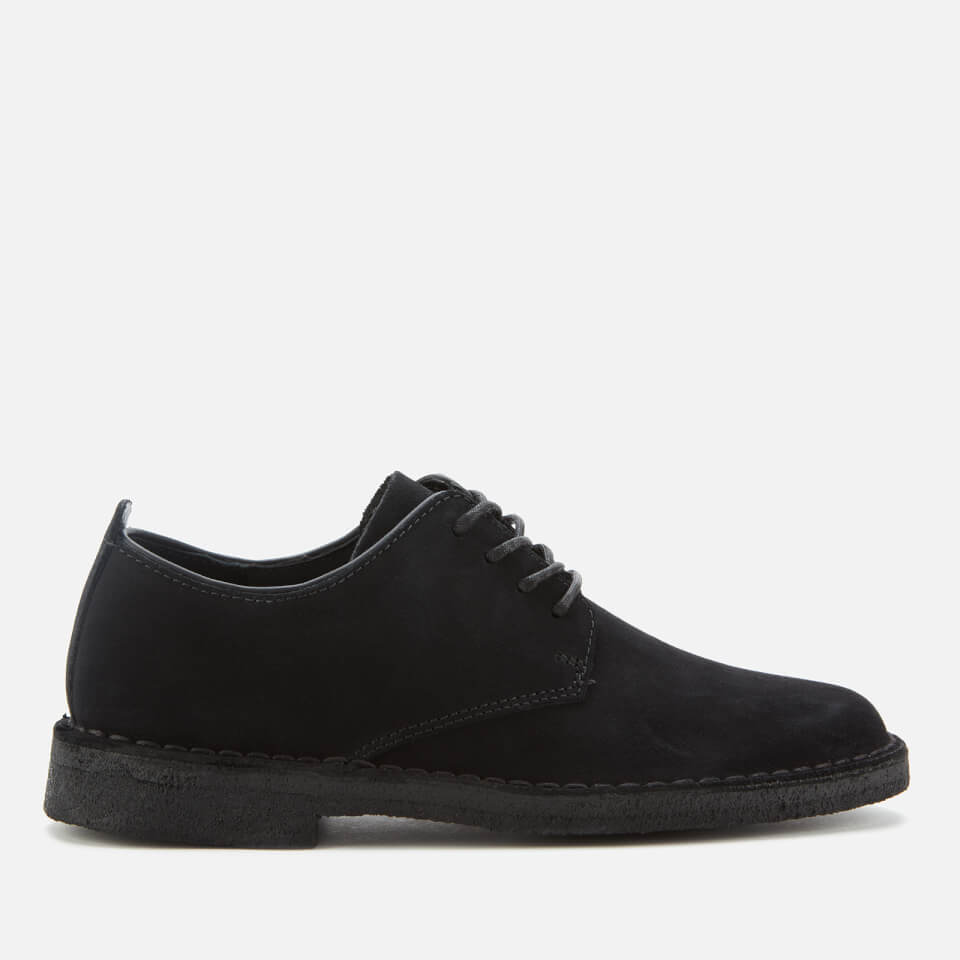 Clarks Originals Women s Desert London Suede Derby Shoes Black