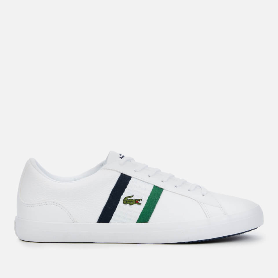 Lacoste Men s Lerond 119 3 Leather Low Top Trainers White Navy UK 7 Allsole