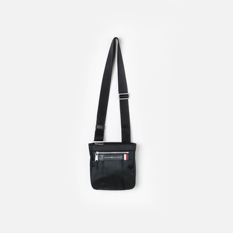 Tommy Hilfiger Men's Elevated Nylon Mini Crossover Bag - Black