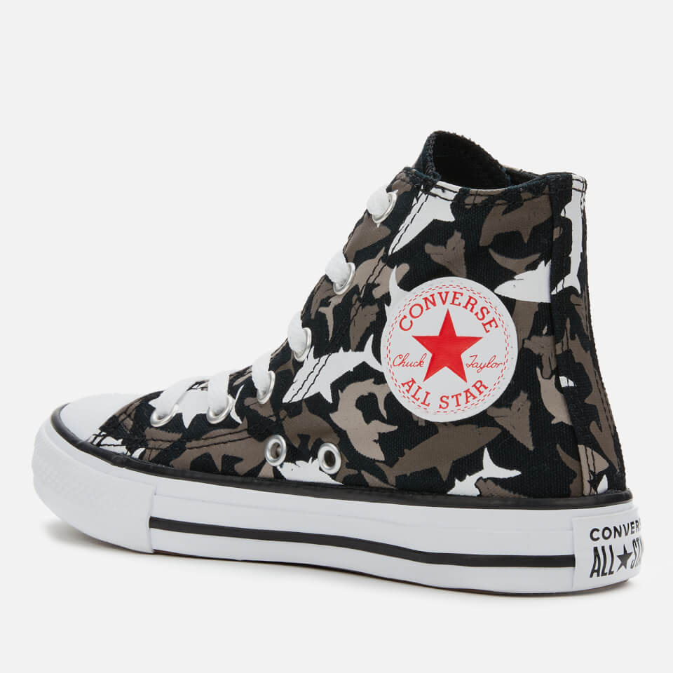 Converse Kids Chuck Taylor All Star Shark Bite Hi Top Trainers