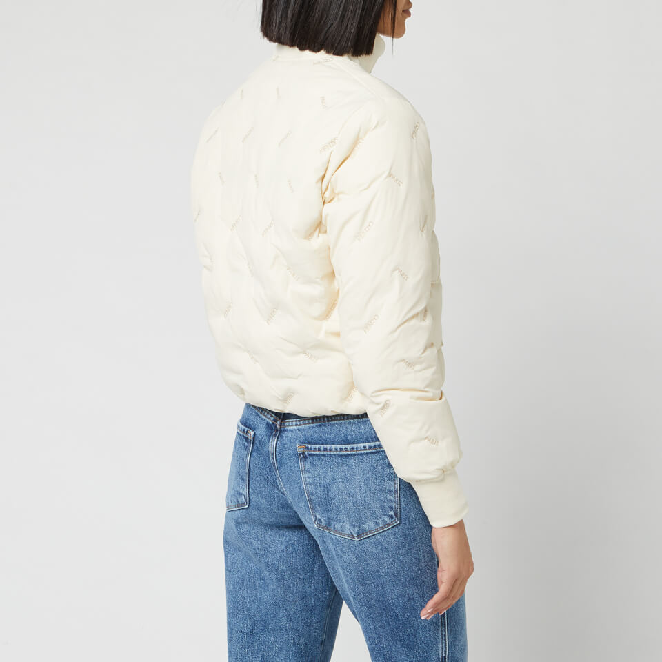 KENZO Women s Down Puffer Jacket Packable Off White XS Coggles